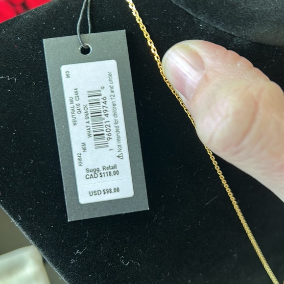 Kate Spade NWT What A Snack Strawberry Ice Cream Pendant - Picture 8 of 8